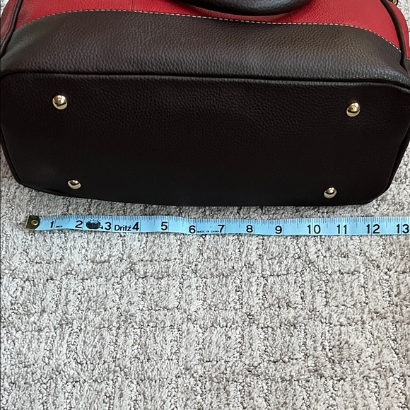 Tignanello Red and Brown Satchel - Picture 7 of 10